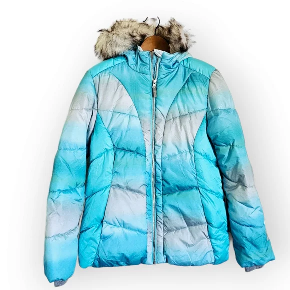 ZeroXposur Girls Puffer Jacket with Faux Fur Trim Size 16 - Picture 1 of 8